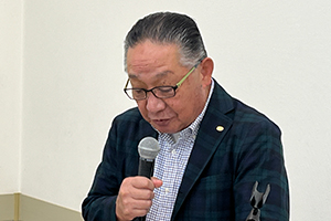 閉会挨拶 ミラクルソル協会 理事 伊藤 研治 氏（ ㈱伊藤組代表取締役 会長）